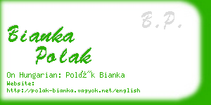 bianka polak business card